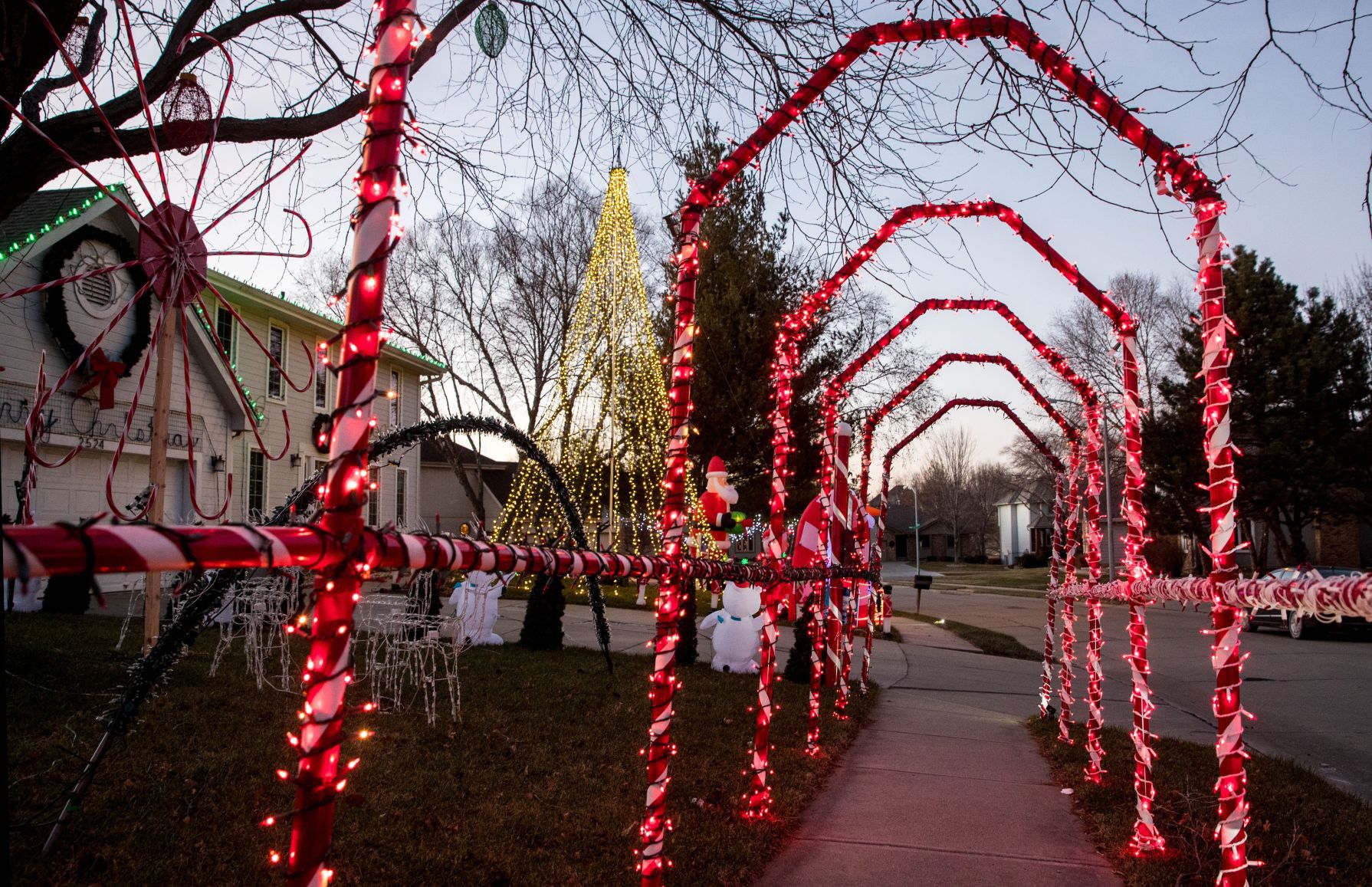 The Christmas light display of Rich Lammers located at 2524 N. 133rd St.